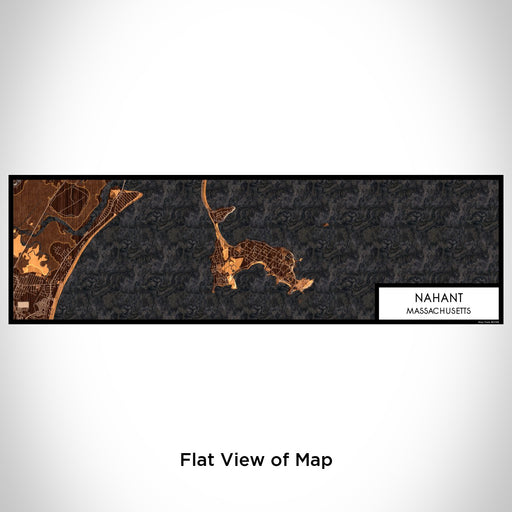 Flat View of Map Custom Nahant Massachusetts Map Enamel Mug in Ember