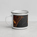 Left View Custom Nahant Massachusetts Map Enamel Mug in Ember