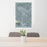 24x36 Nampa Idaho Map Print Portrait Orientation in Afternoon Style Behind 2 Chairs Table and Potted Plant