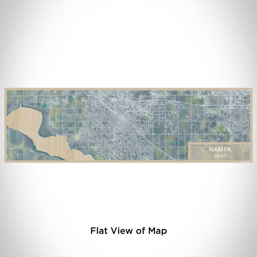 Flat View of Map Custom Nampa Idaho Map Enamel Mug in Afternoon