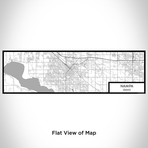 Flat View of Map Custom Nampa Idaho Map Enamel Mug in Classic