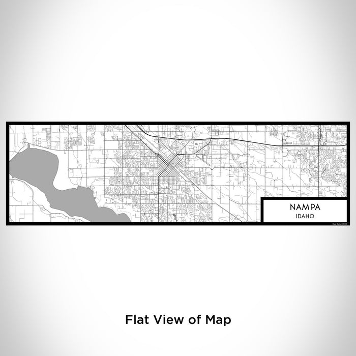 Flat View of Map Custom Nampa Idaho Map Enamel Mug in Classic