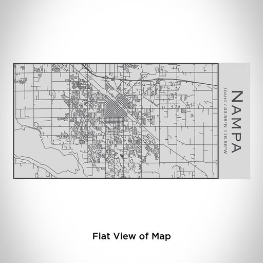 Rendered View of Nampa Idaho Map Engraving on 17oz Stainless Steel Insulated Cola Bottle