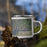 Right View Custom Nantahala National Forest Map Enamel Mug in Afternoon on Grass With Trees in Background