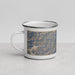 Left View Custom Nantahala National Forest Map Enamel Mug in Afternoon
