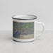 Right View Custom Nantahala National Forest Map Enamel Mug in Afternoon