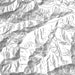 Nantahala National Forest Map Print in Classic Style Zoomed In Close Up Showing Details
