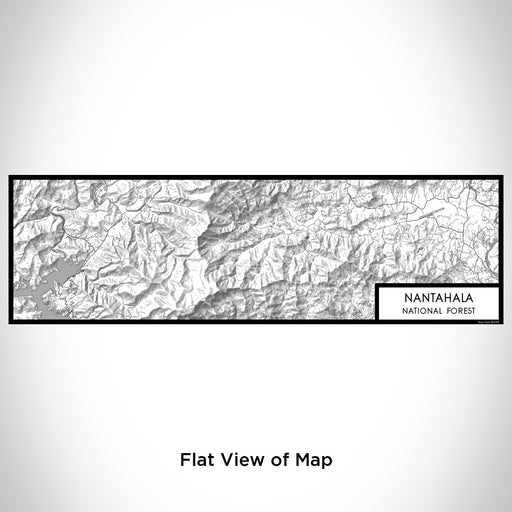 Flat View of Map Custom Nantahala National Forest Map Enamel Mug in Classic