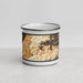 Front View Custom Nantahala National Forest Map Enamel Mug in Ember