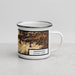 Right View Custom Nantahala National Forest Map Enamel Mug in Ember