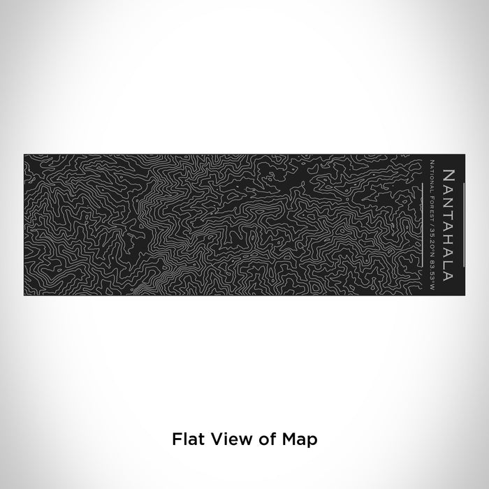 Rendered View of Nantahala National Forest Map Engraving on 10oz Stainless Steel Insulated Cup with Sliding Lid in Black