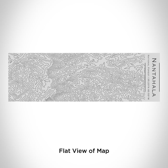 Rendered View of Nantahala National Forest Map Engraving on 10oz Stainless Steel Insulated Cup with Sipping Lid