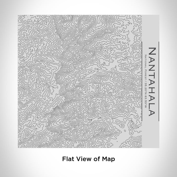 Rendered View of Nantahala National Forest Map Engraving on 17oz Stainless Steel Insulated Tumbler