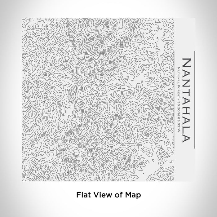 Rendered View of Nantahala National Forest Map Engraving on 17oz Stainless Steel Insulated Tumbler in White