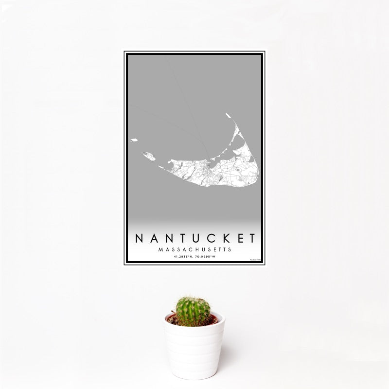 Nantucket - Massachusetts Map Print in Classic — JACE Maps