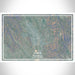 Napa California Map Print Landscape Orientation in Afternoon Style With Shaded Background