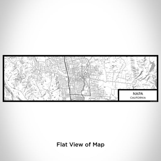 Flat View of Map Custom Napa California Map Enamel Mug in Classic