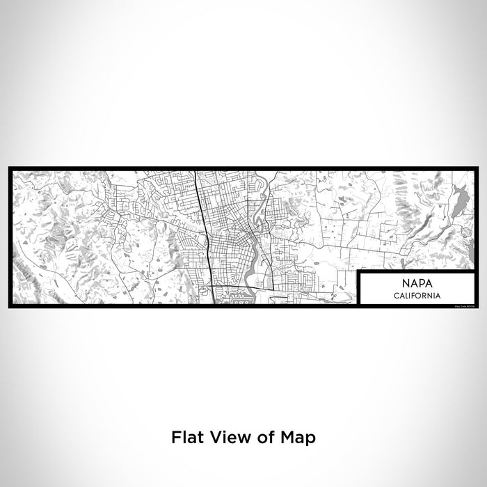 Flat View of Map Custom Napa California Map Enamel Mug in Classic