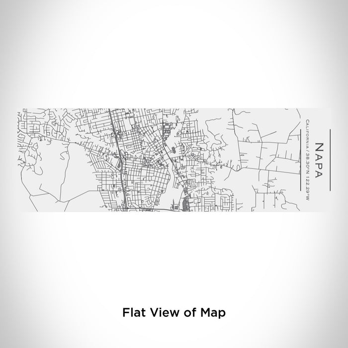 Rendered View of Napa California Map Engraving on 10oz Stainless Steel Insulated Cup with Sliding Lid in White
