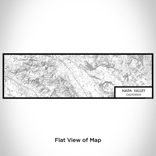 Flat View of Map Custom Napa Valley California Map Enamel Mug in Classic