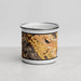 Front View Custom Napa Valley California Map Enamel Mug in Ember