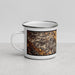 Left View Custom Napa Valley California Map Enamel Mug in Ember
