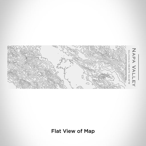 Rendered View of Napa Valley California Map Engraving on 10oz Stainless Steel Insulated Cup with Sliding Lid in White