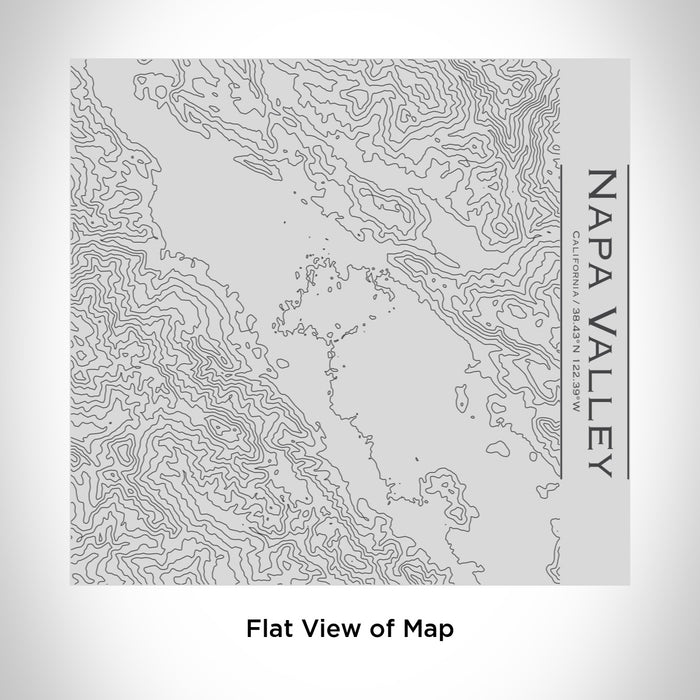 Rendered View of Napa Valley California Map Engraving on 17oz Stainless Steel Insulated Tumbler