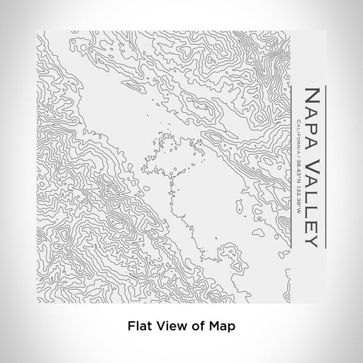 Rendered View of Napa Valley California Map Engraving on 17oz Stainless Steel Insulated Tumbler in White