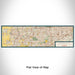 Flat View of Map Custom Naperville Illinois Map Enamel Mug in Woodblock