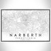 Narberth Pennsylvania Map Print Landscape Orientation in Classic Style With Shaded Background