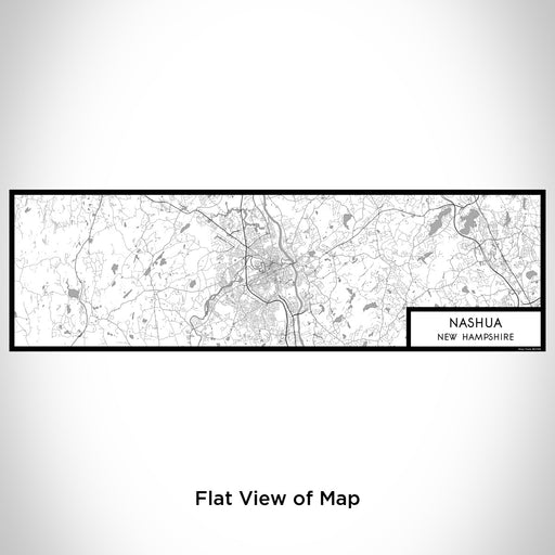Flat View of Map Custom Nashua New Hampshire Map Enamel Mug in Classic