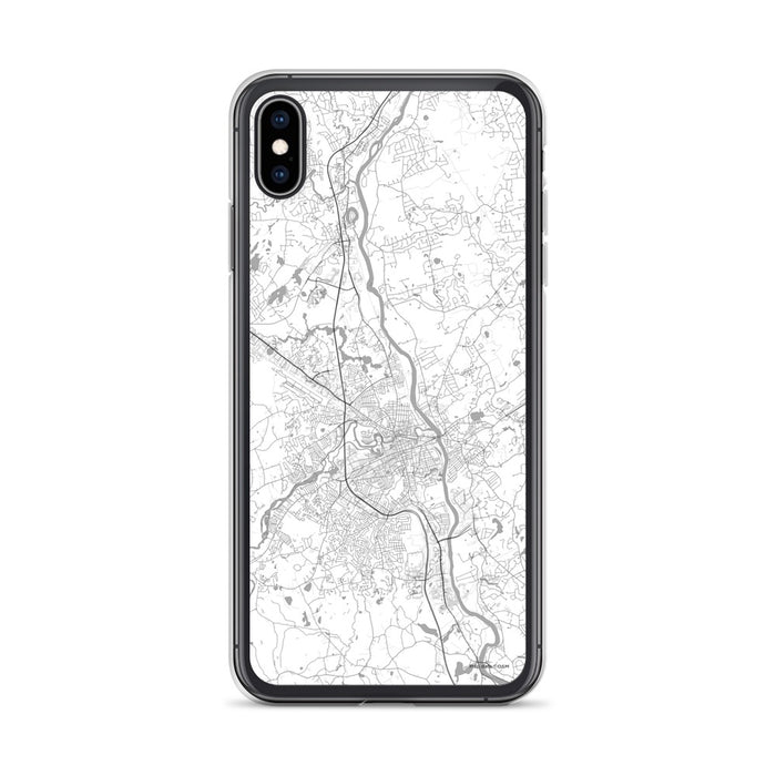 Custom Nashua New Hampshire Map Phone Case in Classic