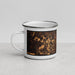Left View Custom Nashua New Hampshire Map Enamel Mug in Ember