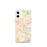 Custom Nashua New Hampshire Map iPhone 12 mini Phone Case in Watercolor