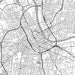 Nashville Tennessee Map Print in Classic Style Zoomed In Close Up Showing Details