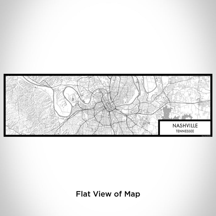 Flat View of Map Custom Nashville Tennessee Map Enamel Mug in Classic