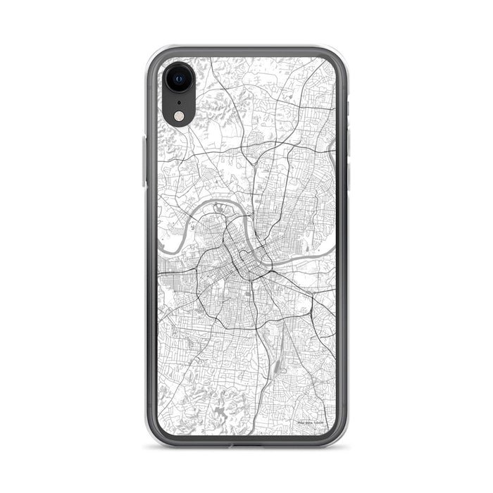 Custom Nashville Tennessee Map Phone Case in Classic