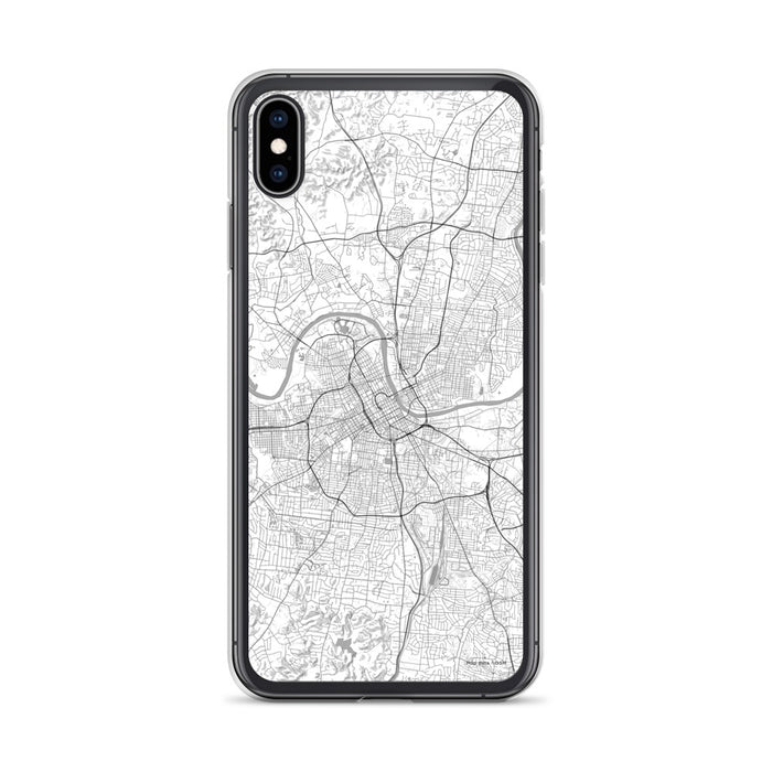 Custom Nashville Tennessee Map Phone Case in Classic
