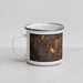 Left View Custom Nashville Tennessee Map Enamel Mug in Ember