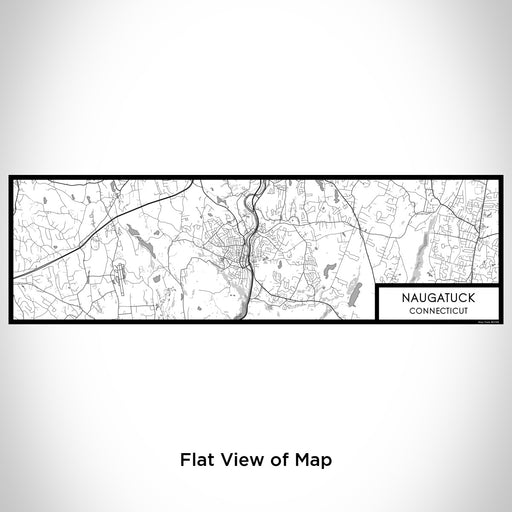 Flat View of Map Custom Naugatuck Connecticut Map Enamel Mug in Classic