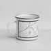 Left View Custom Naugatuck Connecticut Map Enamel Mug in Classic