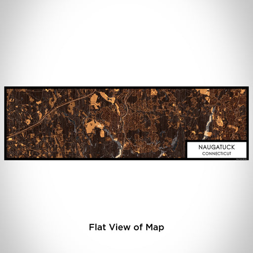 Flat View of Map Custom Naugatuck Connecticut Map Enamel Mug in Ember