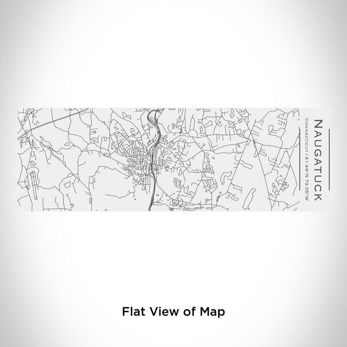 Rendered View of Naugatuck Connecticut Map Engraving on 10oz Stainless Steel Insulated Cup with Sliding Lid in White
