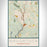 Naugatuck Connecticut Map Print Portrait Orientation in Woodblock Style With Shaded Background