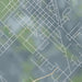 Needville Texas Map Print in Afternoon Style Zoomed In Close Up Showing Details