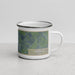 Right View Custom Needville Texas Map Enamel Mug in Afternoon