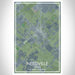 Needville Texas Map Print Portrait Orientation in Afternoon Style With Shaded Background