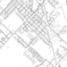 Needville Texas Map Print in Classic Style Zoomed In Close Up Showing Details