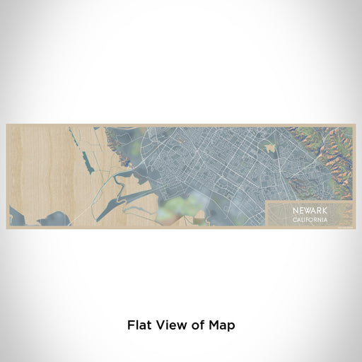 Flat View of Map Custom Newark California Map Enamel Mug in Afternoon